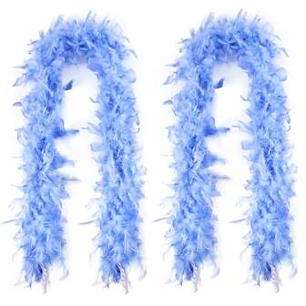 2 Pcs 1.5-1.8M Fluffy Turkey Feather Strips DIY Crafts, Costume, Hat Accessories, Christmas Tree Decoration, Wedding Decor, And Bouquet Wrapping,Concert And Home Decor, Dance Wedding, Stage Performance, Carnival Costume And Accessories, Party Supplies,Ideal Choice For Gifts Tea Parties And 1980s Costume Decorations, Girls And Ladies (Handmade, Feathers Will Fall Off A Little)