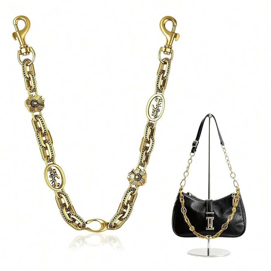 Gold Bag Charms Purse Charm Extender Chain - Gold Vintage Bag Accessories - Cute Handle Replacement Charms Accessories - Handbags Tote Bags Accessories Gifts For Women{Inchcolor_nameinch:InchGold4inch} - Vàng4 - Xem 1