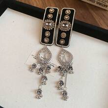 37# BB clip - Nero - Argento - Ovale (Singolo)