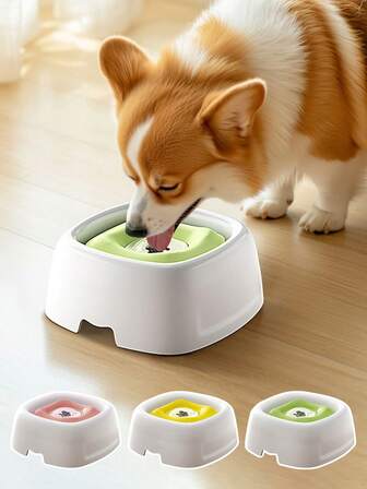 1500ml Floating Pet Water Bowl, Non-Spill Dog Water Dispenser For Medium & Large Dogs