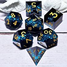 7 件树脂角色扮演游戏骰子套装 - 多面骰子，适用于桌游、角色扮演游戏和节日礼物（圣诞节/感恩节/斋月/复活节） - 彩色 - 查看 14