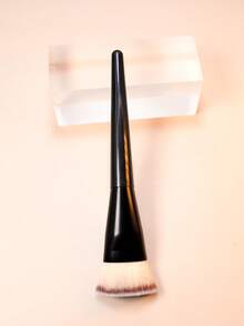 1pc Flat Foundation Makeup Brush, New Black Handle Flat Top Powder Blush Contour Blush Brush,Foundation Brush,Concealer Brush,Blush Brush,Contour Brush,Blush Brush,Bronzer Brush,Powder Brush,Foundation Brush,Blush Brush