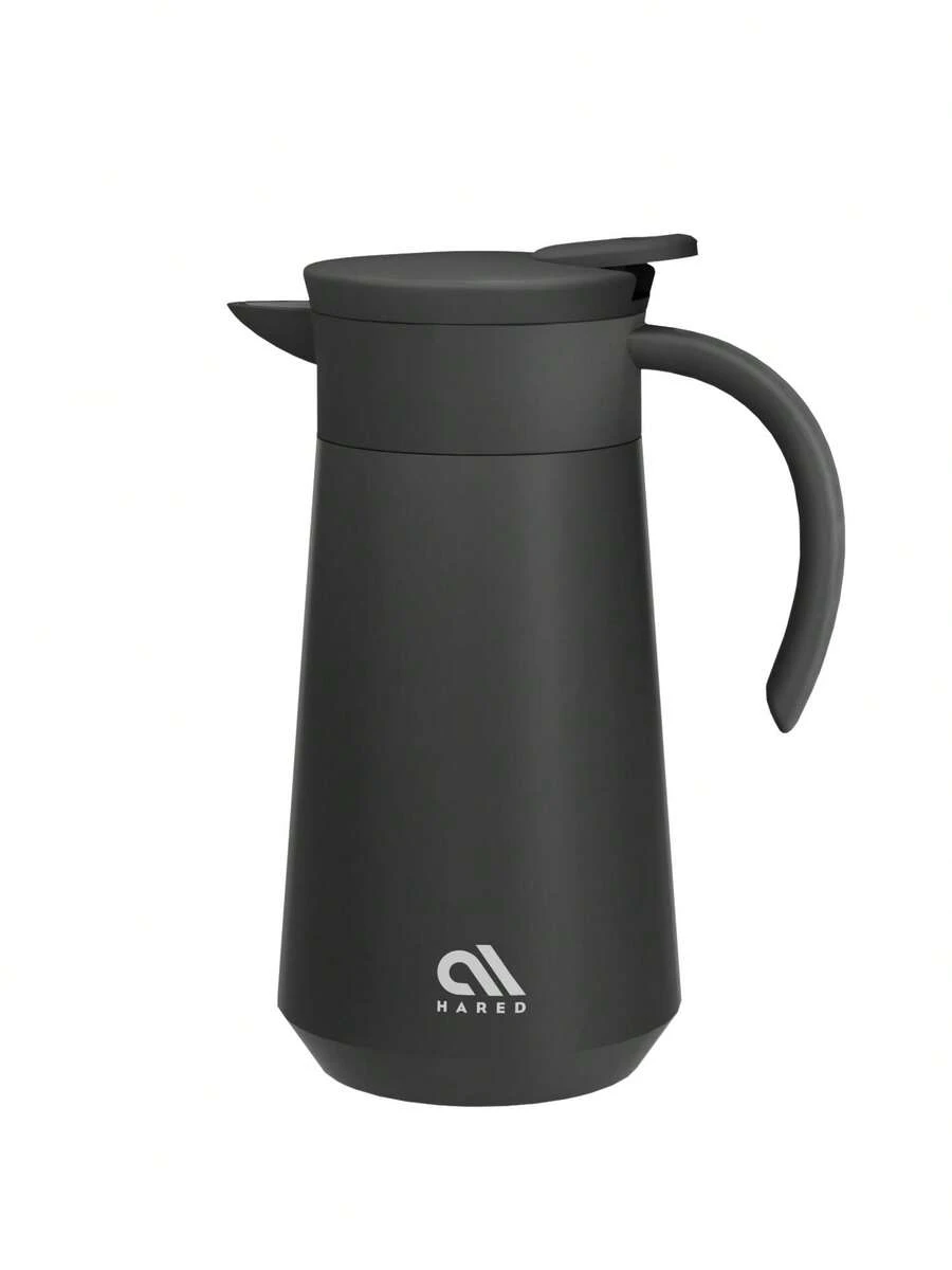 Meoky 27oz Mocha Coffee Pot, Stainless Steel Vacuum Insulated Pot, Suitable For Coffee, Hot Water, Tea, Hot Drinks - Black - View 1