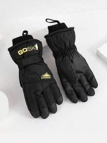 1 Pair Winter Waterproof Ski Gloves, Windproof Warm Gloves With Touchscreen Fingers, Suitable For Running, Driving, Cycling, Hiking, Outdoor Sports, Daily Work, Warm Breathable Snow Gloves, Suitable For Cold Weather, Suitable For Men And Women, Suitable For Outdoor Use Ski Gloves, Touchscreen Compatible, Warm Below -30F - Multicolor - View 11