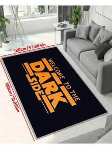 1 Stück Eingangsmatte, minimalistischer & modischer Stil dunkle Farbe Buchstaben Muster, weiche & bequeme Oberfläche Stoff Matte, geeignet für Spüle, Waschraum, Essbereich, Schlafzimmer, Duschraum, Innenraum Matte, Badezimmer Zubehör, dekorativer Teppich