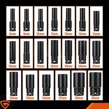 GEARZAAR 20PCS Deep Impact Socket Set 6 Point Metric 8 - 32mm 1/2 Inch Drive Heavy Duty - Default - View 3