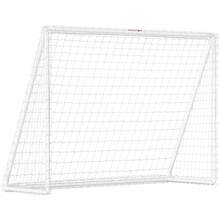 SPORTNOWía Football Net, Robust, Plastic Frame, Heringe, 240L X 90W X 180H, White On Site - 1 - View 1