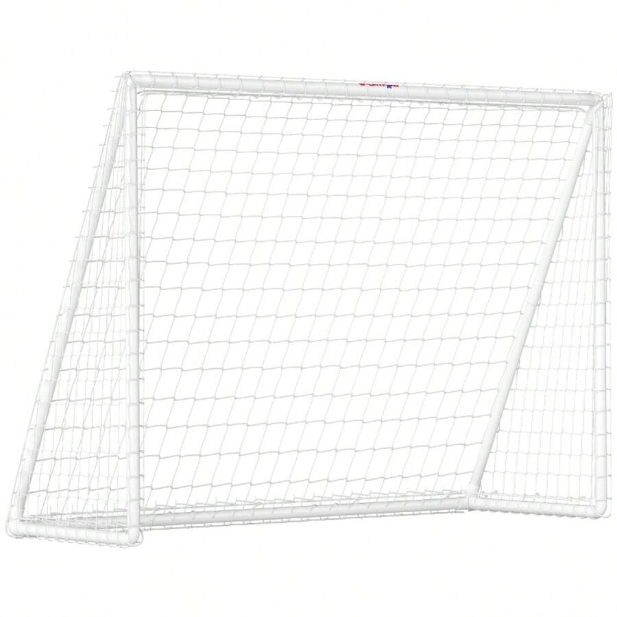 SPORTNOWía Football Net, Robust, Plastic Frame, Heringe, 240L X 90W X 180H, White On Site - 1 - View 1