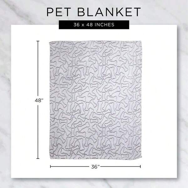 DII Microfiber Pet Blanket For Dogs And Cats, 36x48, Warm, Soft And Plush For Couch, Car, Trunk, Cage, Kennel, Do...