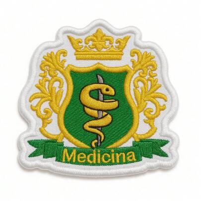 Patch Bordado Termocolante - Medicina