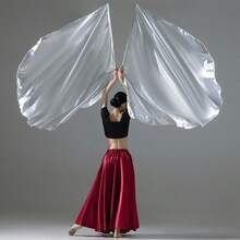 Colorful Satin Worship Dance Flag Set (2 Flags + Poles) - Elliptical Praise Flags For Church Guard & Worship Church Worship Dance Flags, Satin Elliptical Praise Flags - Multicolor - View 4