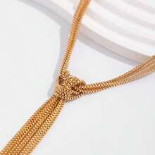 1 Long Tassel Y-Chain Bohemian Sexy And Elegant Chain Pendant With A French Casual Resort Design, Fashionable Women's Necklace Party Favors,Halloween, The Best Choice For Christmas Party Gifts - 長流蘇項鍊 - 查看 6