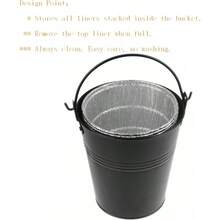 Drip Grease Bucket And 12Pack Liners For Traeger 20/22/34 Series Pit Boss Etc Pellet Grill Smoker Black 12 - màu đen - Xem 5