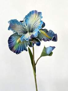 一束17.71英寸的白色仿真鸢尾花，带花苞，质感逼真，采用PU材质制成。适用于婚礼、家居、室内外、花园、节日、派对、餐桌摆饰、办公室和客厅装饰（白色）。 - 彩色 - 查看 11