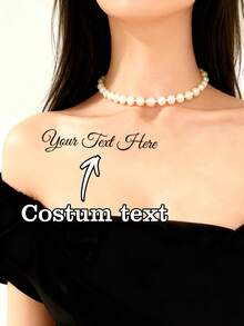 LICVIC 1-20pcs Custom Text Temporary Tattoo Stickers, Personalized Tattoo Sticker, Customizable Valentine's Day Gifts, Customized Letter Tattoo Stickers, Quote Tattoos, Suitable For Birthday Gifts Colorful, Leisure, Basics, Casual, Soft, Unique, Customized, Personalized, Custom, Ideal Gifts For Her, Girlfriend, Her, Boyfriend, Friends, Easy Comfort