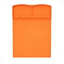 1pc Side Rack Pad, Outdoor BBQ Kitchen Countertop Spatula Silicone Mat With Drip Pad, Suitable For Kitchen, Cooking, Countertop Silicone BBQ Mat - Non-Electric Grill And Utensil Rack, With Side Rack, Fit For Outdoor BBQ And Kitchen Countertop, Black Stone BBQ Accessories Tools