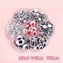 4mm-18mm Colorful Movable Plastic Doll Eyes (Some With Eyelashes), Self-Adhesive, Suitable For Scrapbooking And Craft Decoration, Mixed Packaging, Multiple Colors Available - Multicolor - View 13