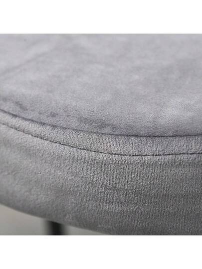 HOMCOM Set Of Stackable Dining Stools, Kitchen Chairs Fluwelen Look Padded Seat, Grijs Metal, Room, 41.5 Aosom.De On The Website view 6