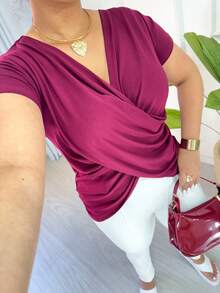 Women Blouses - Redwood - View 2