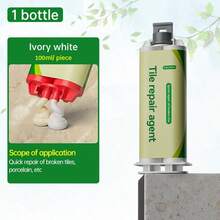 五件套陶瓷修补套装 - 超级防水密封胶，陶瓷修补剂 - 适用于水槽、浴缸、马桶和花瓶 | 耐高温 | 快速修补瓷器裂缝和孔洞