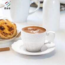 Bộ 12 tách và đĩa sứ trắng, tách cà phê và đĩa sứ, tách trà/bữa sáng, trang trí nhà cửa; Bộ 6 tách trà và đĩa sứ trắng, bộ tách trà sứ trắng, thiết kế dập nổi độc đáo, dùng được trong máy rửa chén, quà Giáng sinh. - Nhiều màu - Xem 10