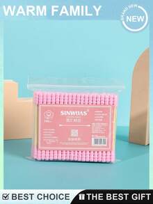 狗狗耳部清洁棉签 - 200/100支装，宠物耳垢清除棒，大号尖端清洁器，适用于犬类耳部健康和护理 - 彩色 - 查看 7