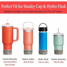 2Pcs Silicone Boot Tumbler H2.0 30 Oz 40 Oz IceFlow 20 Oz 30 Oz Intended Bottle 12 - 24 Oz - Protective Cup Bottom Accessories Fits - Báo hoa mai - bộ 2 - Xem 2