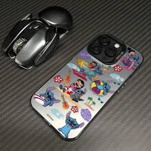 Miniso Disney Lilo & Stitch Phone Case With Tropical Beach, Surfing & Ukulele Pattern For IPhone 17 Pro Max/17 Pro/17 AIR/17 16, 15, 14, 13, 12, 11 Pro Max, X, XR, XS Max, 8, 7 Plus,Ideal For Holiday Gifting,The Girlfriend,Stocking Stuffers,For Iphone 17 Pro Max Case,Iphone 17 Pro Max Case,Iphone 17 Case. - Hồng - Xem 4