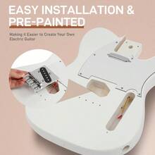 DIY 6 String TL Style Electric Guitar Kits With Mahogany Body - As Pic - View 5