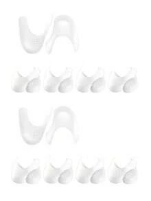 30双防皱鞋套,散装运动鞋保护套,鞋头保护套,运动鞋靴子防皱贴,黑白配色,适合春夏穿着,可作伴娘礼物、房间装饰、卧室装饰、海滩度假、旅行必备,男女皆宜。 - 彩色 - 查看 12