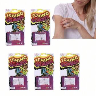 1/2 delar - Klådapulver, Klådapulverset, Busrekvisita, Klådapulverbus, Festivalfestpresent, Perfekt rekvisita för att reta vänner, Nyårsbuspresent