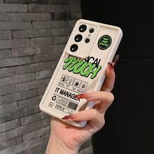 Funda de Teléfono con Patrón de Etiqueta de Moda para Samsung Galaxy S25 S24 S23 S22 S21 S20 FE Ultra Plus 4G 5G, Cubierta Trasera de TPU Suave a Prueba de Golpes - Colores mixtos - Ver 4