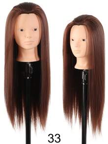 专业长直发模特头，非常适合编发、剪发和造型练习，美容培训用人头