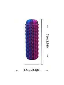 1个3D打印渐变色按摩滚轮钥匙扣，带纹理凸点和透气孔的感官按摩工具，模块化设计，有助于放松肌肉、缓解压力，是缓解压力、放松身心的完美礼物，也是送给朋友的独特礼物。 - 彩色 - 查看 10