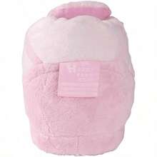 Happy Feet Mens and Womens Standard Sneaker Slippers - Rosa y blanco - Ver 3