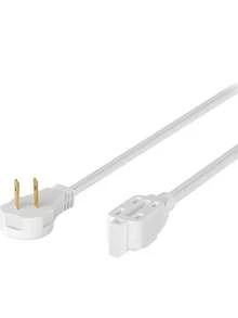 Tipo de producto: Extensión eléctrica para uso en el hogar.  Voltaje nominal: 127 V~.  Tipo de clavija: Tipo B (polarizada con puesta a tierra).  Receptáculos: 3 salidas polarizadas para conectar diversos dispositivos eléctricos.  Tapa de protección: Protege las conexiones, evitando el contacto accidental.  Material del cable: Recubierta de PVC autoextinguible, resistente al calor y diseñada para evitar la propagación del fuego.  Clavija plana: Ideal para espacios reducidos, permitiendo una instalación práctica y discreta detrás de muebles o electrodomésticos.  Uso recomendado: Línea doméstica, perfecta para conectar aparatos eléctricos de uso diario como lámparas, televisores, cargadores y equipos pequeños. - Tipo de Enchufe A USA (110-127V) - Ver 3