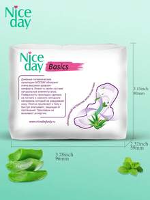 Niceday 10 Peças/Pacote Absorventes Higiênicos de Aloe Vera, 245mm Regular, Absorventes Ultrafinos, Refrescantes e Respiráveis, Não Irritantes, Amigáveis à Pele, Adequados para Fluxo Intenso, Ideal para o Verão