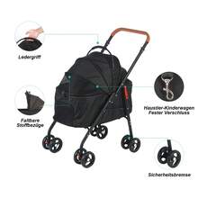 OYAJIA Carritos para mascotas - Negro - Ver 3