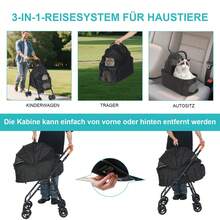 OYAJIA Carritos para mascotas - Negro - Ver 7