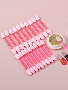 klimonla 美甲画笔套装，20支双头美甲画笔，美甲工具套装，眼影刷，家用及专业美甲沙龙适用