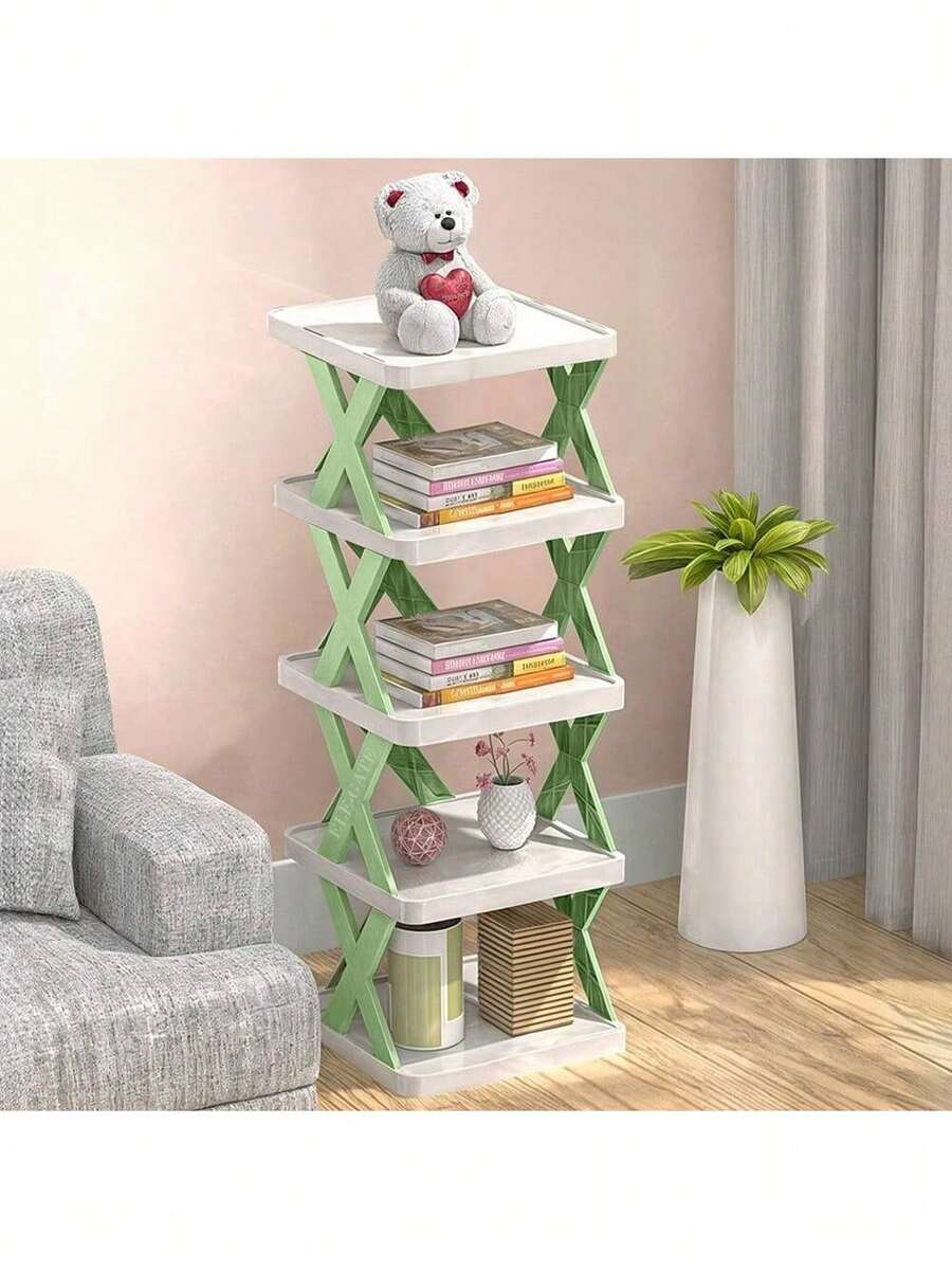 Zapatera Organizador Plegable Con 4 Niveles Plegable Portáti Color Naranja Ele-Gate - Blanco - Ver 1