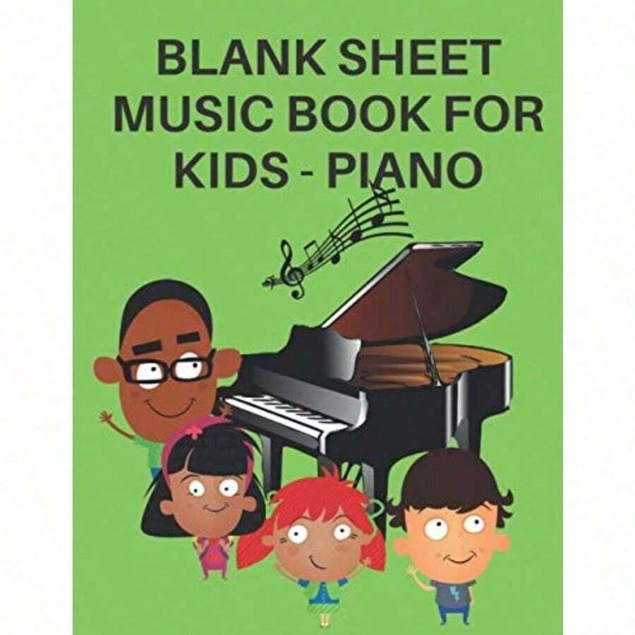 Blank Sheet Music Book for - Piano: Hot New Release Music Notebook - Music Writing Notebook For Blank Sheet Music Notebook Standard Staff Blank Manuscript Paper 12 Staves Per Page - como en la foto - Ver 1