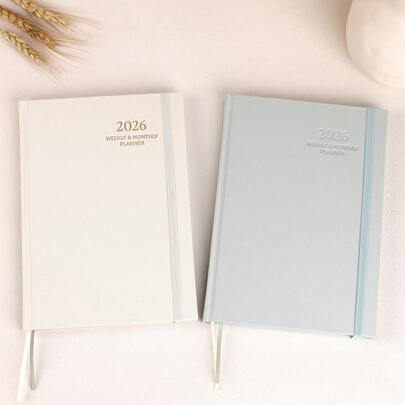 2026 Planner - Weekly And Monthly Planner, January 2026 - December 2026, Linen Hardcover, 2026 Calendar Planner Book With Tabs, Aesthetic, Perfect For Office Home School Supplies