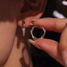 A Bunch Of High-Quality Earrings - Simple And Elegant Jewelry Accessories Suitable For Daily Wear Or Parties, Are Exquisite Gifts For Women. - Bạc - Xem 3