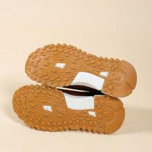 Nuevos zapatos deportivos casuales para mujer con puntera redonda, cordones y bloques de color, multifuncionales y versátiles para la ciudad y el aire libre, con ojetes metálicos, aptos para todas las estaciones