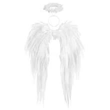 Angel Foam Wings Photo Booth Props, Huge Costumes Holiday Wings Christmas Carnival Party - White - View 6
