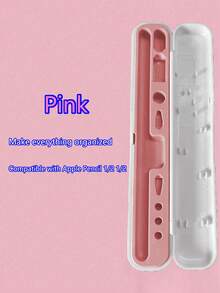 1pc Storage Box, Compatible With 1st/2nd Gen Apple Capacitive Touch Stylus, Pen Case, Pen Tips, Adapter (Stylus And Accessories Not Included) Gifts For Mother, Family, Friends, Birthday, Holiday Pen Accessories
