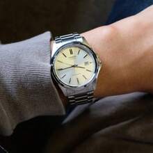 Casio 卡西欧女士方形腕表，不锈钢表带，银色表盘，优雅的办公正装腕表，复古系列，30米防水，适合工作和日常佩戴 - 均碼 - 查看 10