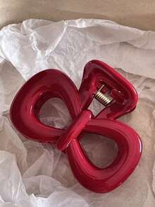 Bộ 2 kẹp tóc/1 kẹp tóc nhựa liền khối 11cm màu xanh chấm bi và nơ đỏ dành cho nữ, kiểu dáng thời trang, thanh lịch, tối giản, màu trơn, phù hợp cho sử dụng hàng ngày, thường ngày, dự tiệc, đi làm, đi biển, búi tóc, buộc tóc đuôi ngựa, rửa mặt, trang điểm. Phụ kiện tóc mùa đông, kẹp tóc thường ngày, trang phục mùa hè. - Nhiều màu - Xem 4