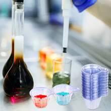 20/50 Pieces Of Transparent Plastic Resin Mixed Cups, 1.35 Oz Round And Cylindrical Multi-Functional Dispensing Containers, Suitable For Use With Paints, Epoxy Resin, And Jewelry Crafting/DIY Projects